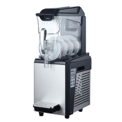 Single 2.6 Gallon Frozen Beverage Machine. New with Crack in Lid. SEE PICTURES