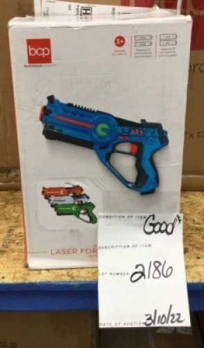 Set of 4 Infrared Laser Tag Blasters and Vests for Kids & Adults