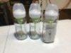 (3) Count, 9oz, Dr. Brown's Options, Wide-Neck Glass Baby Bottles. Appears New.
