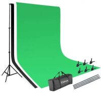 Adjustable Background Stand Kit with 3 Backdrops
