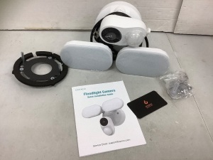 Conico Floodlight Security Camera, Powers Up, E-Commerce Return