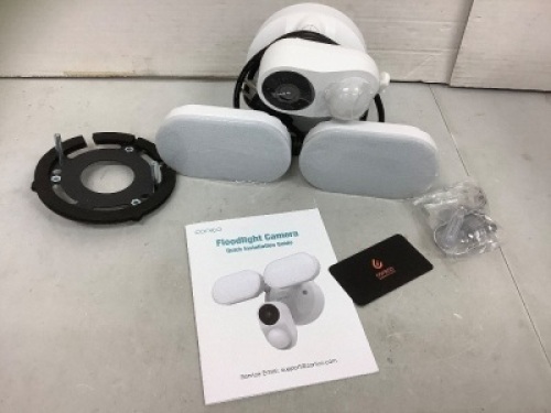 Conico Floodlight Security Camera, Powers Up, E-Commerce Return