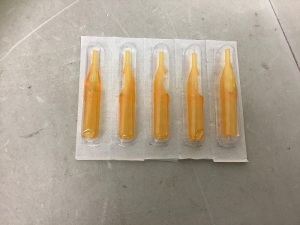 Gold Shark Disposable Yellow Tattoo Tip Nozzle, Appears new