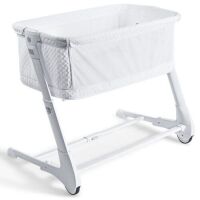 Costway Babyjoy Baby Side Bassinet Bedside Sleeper Washable Mattress Height Adjustable&nbsp;