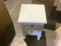 Wood Accent Night Stand with 2 Drawers&nbsp;