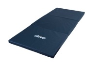 Tri-Fold Bedside Mat, Blue. Appears New