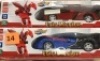 Set of 2 1/18 Scale RC Remote Control Transforming Robot Car Toys