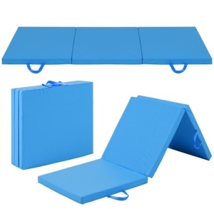 6x2ft Tri-Fold Foam Exercise Gym Floor Mat w/ Handles