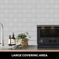 Peel And Stick Tile Self-adhesive Metal Backsplash Tile For Kitchen Bath 110pcs.&nbsp;Each Tile Size: 3"x6". Appears New