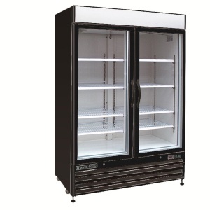 Maxx Cold MXM2-48RBHC 54" Double Door Merchandiser Refrigerator, Free Standing, 48 Cu. Ft.