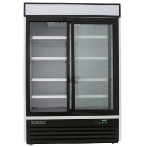 Maxx Cold MXM2-48RSHC 54" Double Glass Door Merchandiser Refrigerator, Free Standing, 48 Cu. Ft.