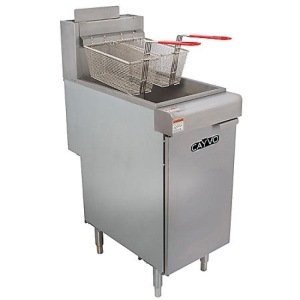 Cayvo Four Tube Free-Standing Natural Gas Fryer (50 lb. capacity)