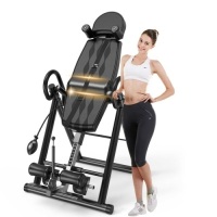 VEVOR Premium Foldable Gravity Inversion Table Waist Inflatable Adjustment with Protective Belt