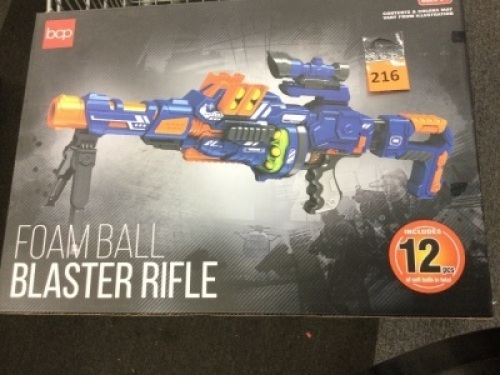 Electric Soft Foam Ball Long-Distance Blaster Toy w/ Barrel Extension, Bipod