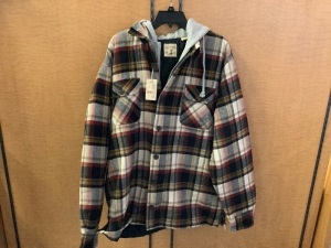 RedHead, Plaid button up Jacket/hoodie, XL, Appears New