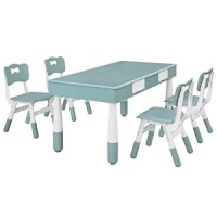 Building Block Table with Chairs. Appears New