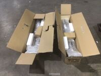 Lot of (2) Brushed Nickel Shower Panel Systems