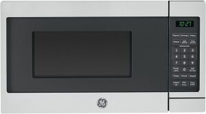 GE Microwave Oven 0.7 Cubic Feet Capacity, 700 Watts, Stainless Steel