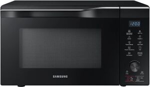 Samsung 1.1 cu. ft. Countertop Power Convection Microwave Oven with Sensor and Ceramic Enamel Interior, Black Stainless Steel