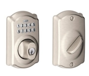 Schlage Camelot Electronic Keypad Single Cylinder Deadbolt, E-Comm Return