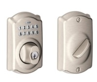 Schlage&nbsp;Camelot Electronic Keypad Single Cylinder Deadbolt, E-Comm Return