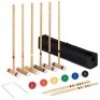 6-Player 32in Wood Classic Croquet Yard Game Set w/ Carrying Case. Appears New&nbsp;