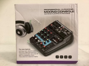 4 Channel Mixing Console, Powers up, Appears New