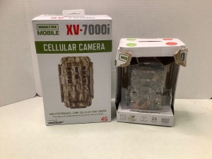 Lot of (2) Moultrie Mobile Trail Cam, Powers Up, Ecommerce Return, Box Damaged