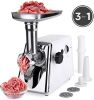Case of (4) 1200W Electric Meat Grinder Set w/ 3 Grinding Plates