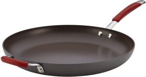 Rachael Ray Cucina Hard Anodized 14" Open Skillet with Helper Handle