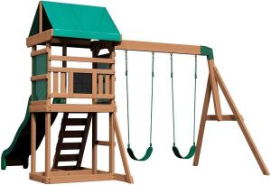 Backyard Discovery Buckley Hill Wooden Swing Set