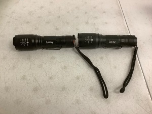 Set of Tactical Flashlights, Works, Appears New