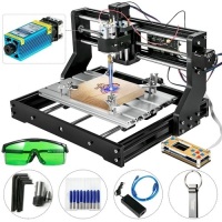 Cnc 3018 Pro Machine Router 3 Axis Engraving + Offline Control+5500mw Laser Head. Appears New. E-Commerce Return, Untested