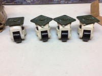 Set of (4) Leveling Casters, Heavy Duty. Appear New
