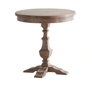 Pier1 Bradding Round End Table in Shadow Gray. NEW