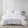 LOVO Down Alternative Comforter Quilted&nbsp;Hypoallergenic All Season Duvet Insert, Soft Microfiber Fill, White, Queen - NEW