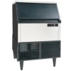 DRUXE 260-Pound Freestanding Icemaker, Stainless Steel Front with Black Exterior Sides. Appears New