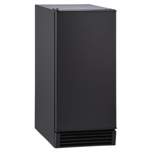 MIM50V Indoor Compact Self-Contained Ice Machine. Appears New with Exterior Damage. SEE PICTURES. Missing Bottom Cover