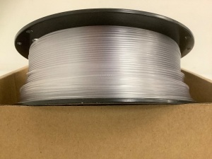 Overture 3D Printer Filament, Transparent, E-Comm Return