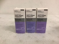Lot of (3) Skin+Pharmacy Advanced Anti Aging Therapy Moisturizer, Appears New
