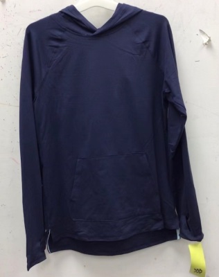 all in motion Long Sleeve Hooded Shirt, Navy Blue, New with Tags