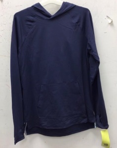 all in motion Long Sleeve Hooded Shirt, Navy Blue, New with Tags