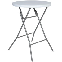 32in Indoor/Outdoor Folding Bar Table - White. New With Blemish. See Pictures&nbsp;