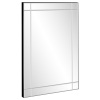 36x24in Rectangular Decorative Frameless Wall Mirror 