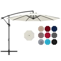 10ft Offset Hanging Patio Umbrella. Appears New