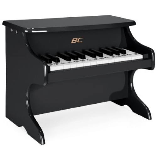 Kids 25-Key Wooden Learn-to-Play Mini Piano w/ Key Note Stickers, Music Book&nbsp;
