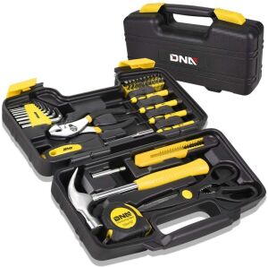 DNA MOTORING Yellow 39 PCS Portable Tool Kit 