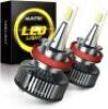 AUXITO 9005 LED Bulbs Mini Sized CanBus Ready 80W 16,000LM/Pair, Conversion Kit, 6500K Xenon White, Pack of 2