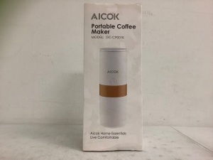 Aicok Portable Cofee Maker, Powers Up, Appears New, 