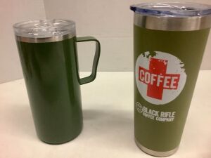 Lot of (2) Insulated Cups, Lids broken, Ecommerce Return